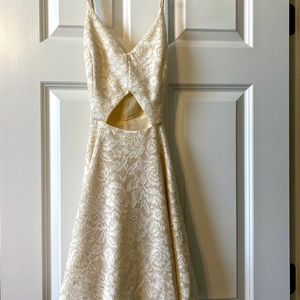 Lace Cutout Mini Dress